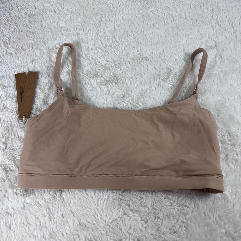 SKIMS Fits Everybody Maternity Pumping Scoop Bralette Clay BR-SCP-9183 Small NWT